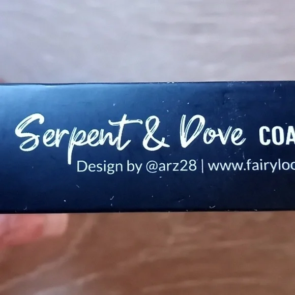 Serpent & Dove Book Series Fairyloot 4 Coaster Set Foiled Theme: Spellcraft Art - Picture 7 of 11